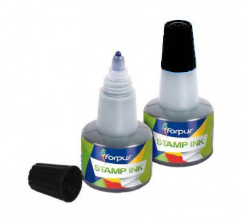 Tinta para tampón negra Forpus 30 ml