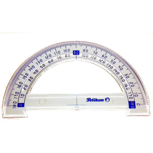 Transportador de ángulos semicircular de 15 cm Pelikan