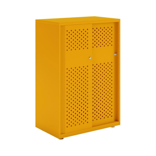 Armario metálico con puerta corredera perforada Glide 1149 x 800 mm