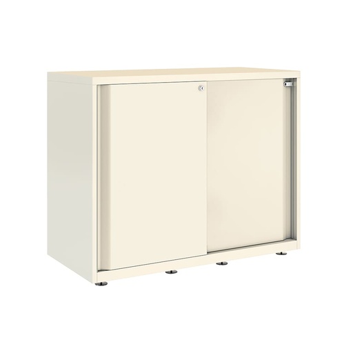 Armario metálico con puerta corredera lisa Bisley Glide 743 x 1200 x 470 mm