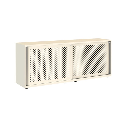 Armario metálico con puerta corredera perforada Bisley Glide 807 x 2000 x 470 mm