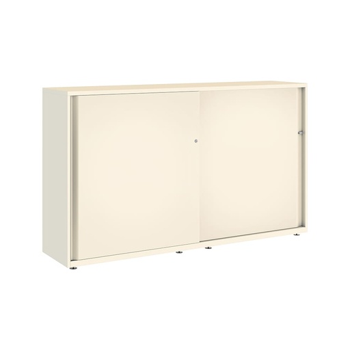 Armario metálico con puerta corredera lisa Glide 1529 x 2400 mm