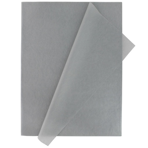 Papel de seda 50 x 75 cm. 25 hojas gris Fixo