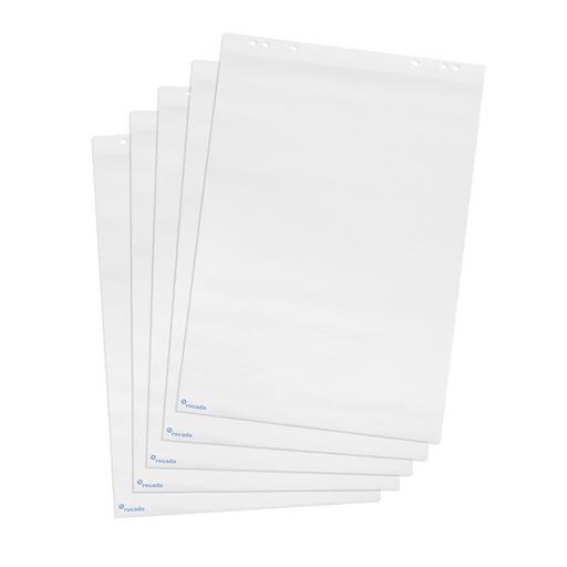 Bloc de congreso 65 x 95 cm 20 hojas 70 g/m² blanco (Pack 5)