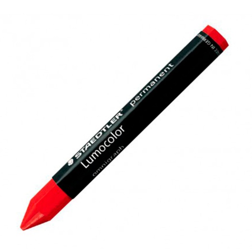 Cera Staedtler para marcar Lumocolor permanent omnigraph roja 236-2 (12 Unid.)