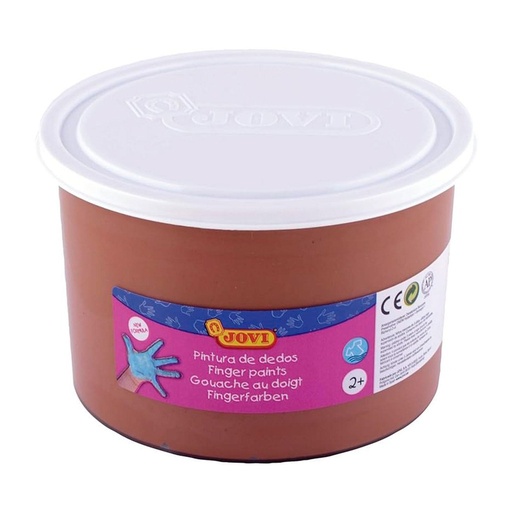 Pintura de dedos Jovi 500 ml marrón uso colectivo o talleres