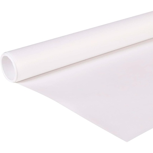 Bobina de papel kraft blanco 1 x 25 m