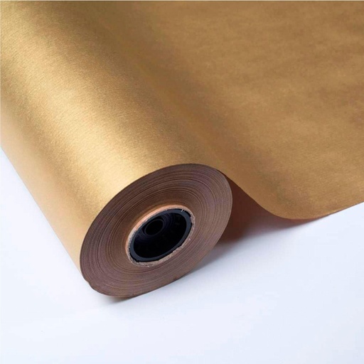 Bobina de papel kraft oro 1 x 25 m