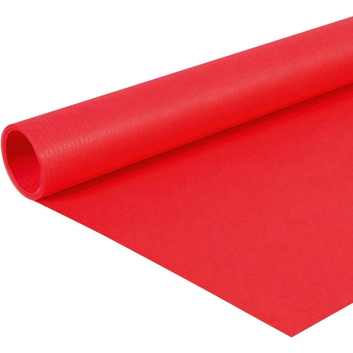 Bobina de papel kraft rojo 1 x 5 m