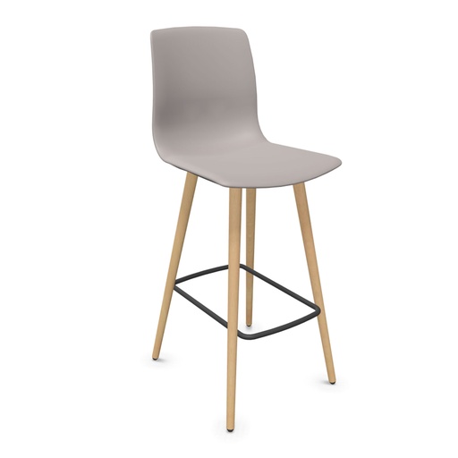 Taburete Noom 50 con patas de madera
