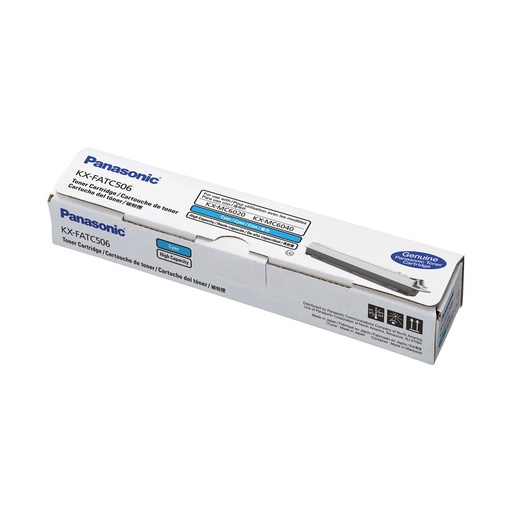 Tóner láser original Panasonic KX-FATC506X cyan