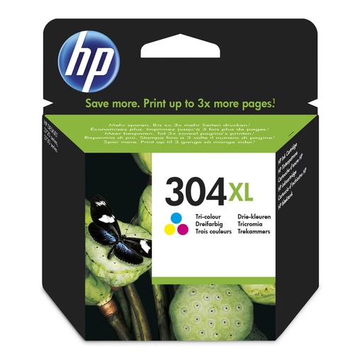 Cartucho de tinta original HP 304 XL color