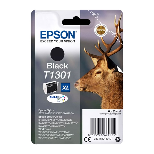 Cartucho de tinta original Epson T1301 XL negro