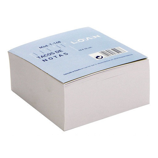 Taco de 500 notas 100 x 100 mm Loan