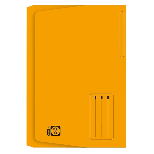 Subcarpeta Pocket Folio 320 g/m² amarillo Gio (Paquete 25 unidades)