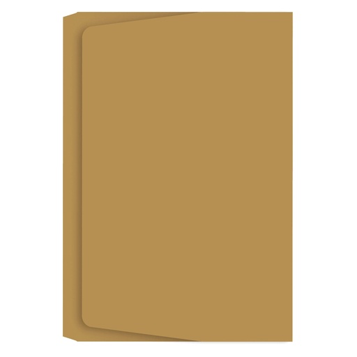 Subcarpeta Pocket Folio 320 g/m² kraft Gio (Paquete 25 unidades)