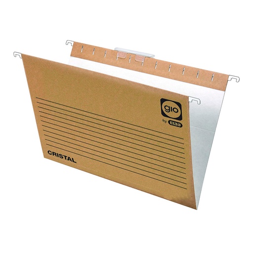 Carpeta colgante bicolor A4 con visor superior cristal Gio (Caja 25 unidades)