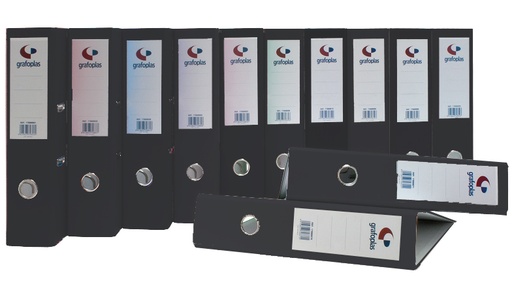 Archivador A4 negro 65 mm Grafcolor (Con defecto)