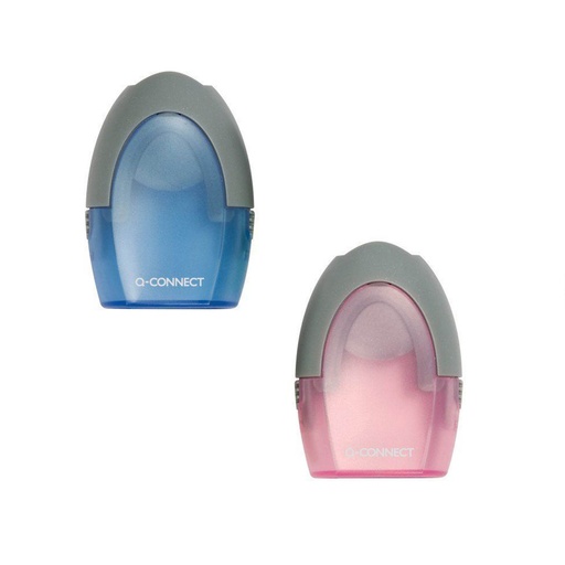 Sacapuntas doble con depósito de plástico Q-Connect