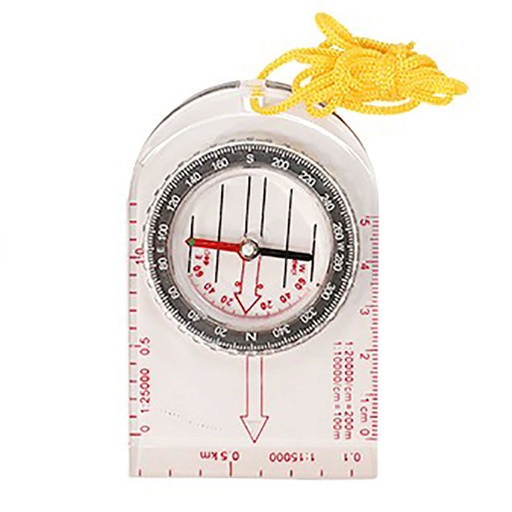 Brújula colegial con base transparente y cordón Softee 0012033