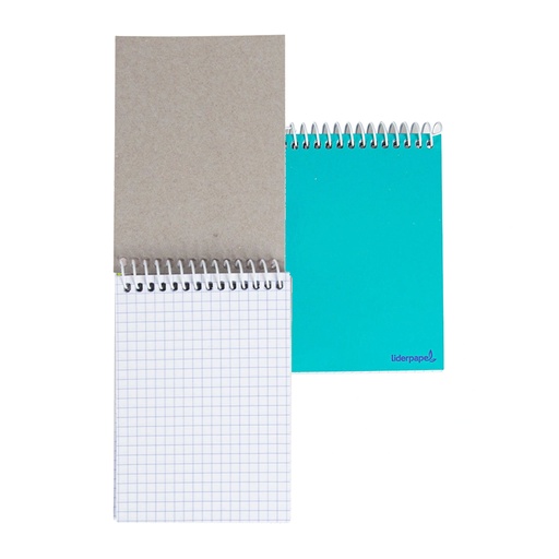 Bloc de espiral 1/16 cuadriculado 80 hojas Liderpapel