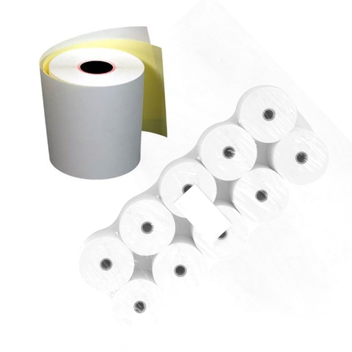 Rollo de papel térmico autocopia 74 x 65 x 12 mm (Pack 10 unidades)