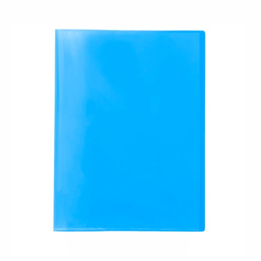 Carpeta escaparate de 20 fundas A4 Plus azul traslúcido