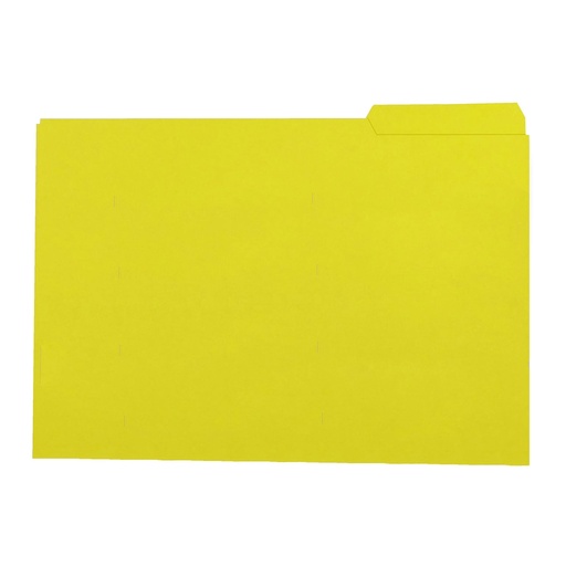Subcarpeta con pestaña derecha Folio 250 g/m² amarillo Gio (Paquete 50 unidades)