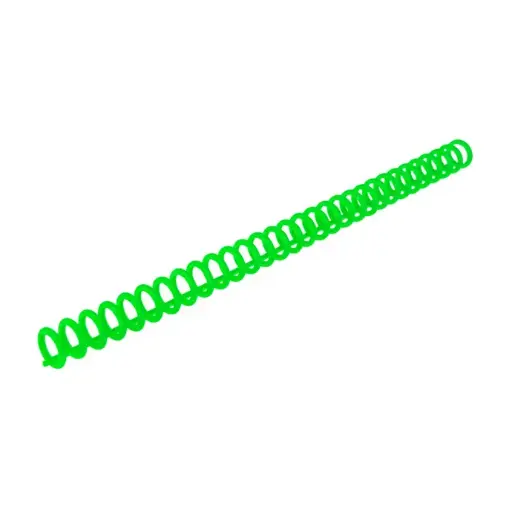 Espiral de plástico verde manzana 6 mm 4:1 (Pack de 30 unidades)