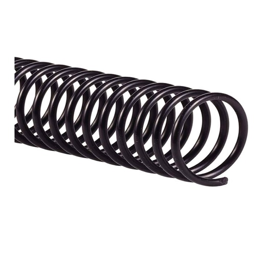 Espiral de plástico negro 24 mm 5:1 (Caja 50 unidades)