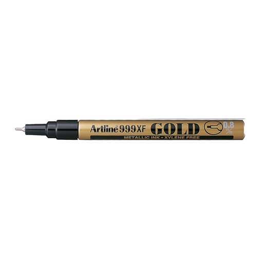 Rotulador permanente Artline 999XF dorado punta fina