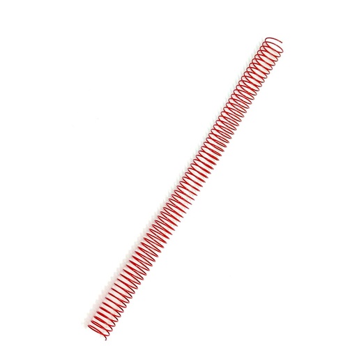 Espiral metálico rojo 22 mm 5:1 (Pack de 10)