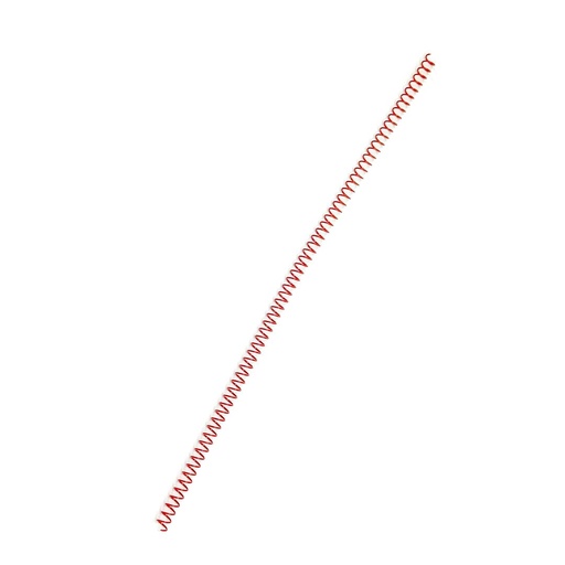 Espiral metálico rojo 6 mm 5:1 (Pack de 10)