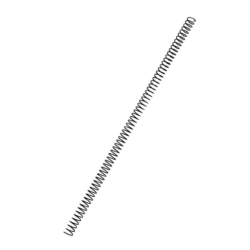Espiral metálico negro 12 mm 5:1 (Pack de 10)