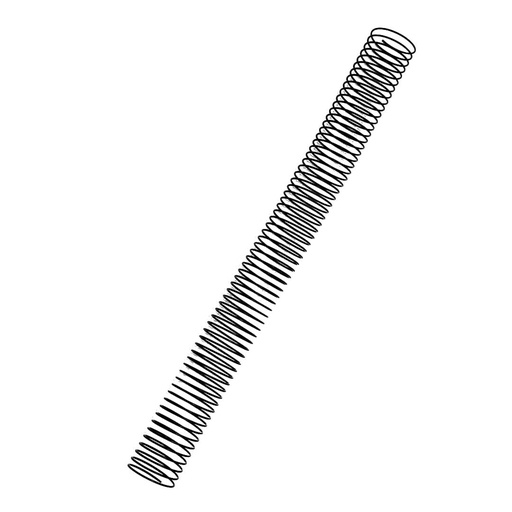 Espiral metálico negro 28 mm 5:1 (Pack de 10)