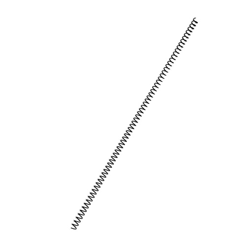 Espiral metálico negro 6 mm 5:1 (Pack de 10)