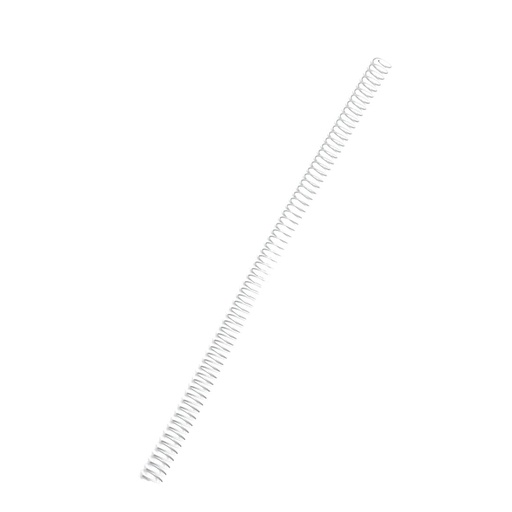 Espiral metálico blanco 10 mm 5:1 (Pack de 10)