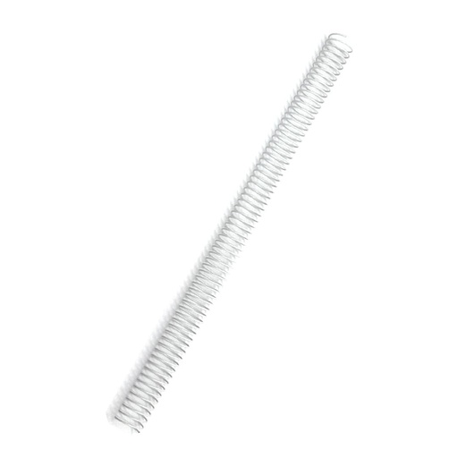 Espiral metálico blanco 18 mm 5:1 (Pack de 10)
