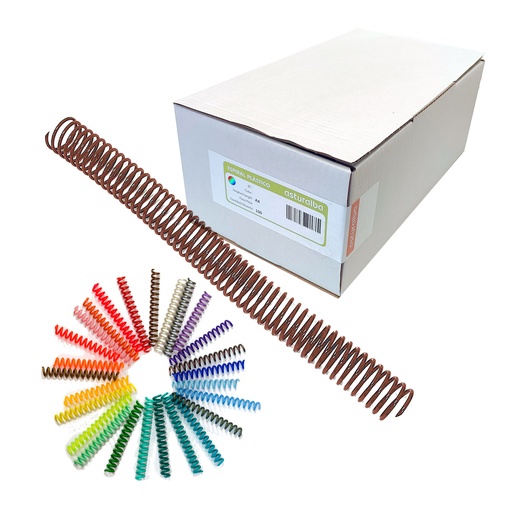 Espiral de plástico color 50 mm 3:1 (Caja 30 unidades)