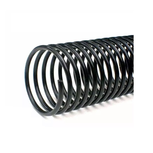 Espiral de plástico negro 46 mm 4:1 (Caja 40 unidades)