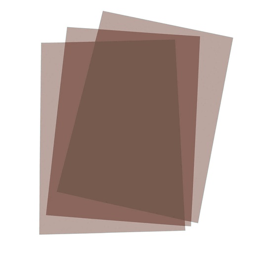 Portada de encuadernación A4 fumé transparente de plástico de 180 micras (Pack de 10)
