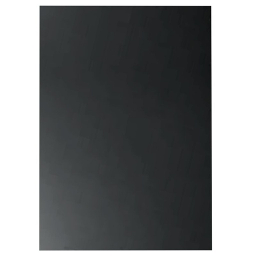 Portada de encuadernación A4 negra opaca de plástico de 180 micras (Caja de 100)