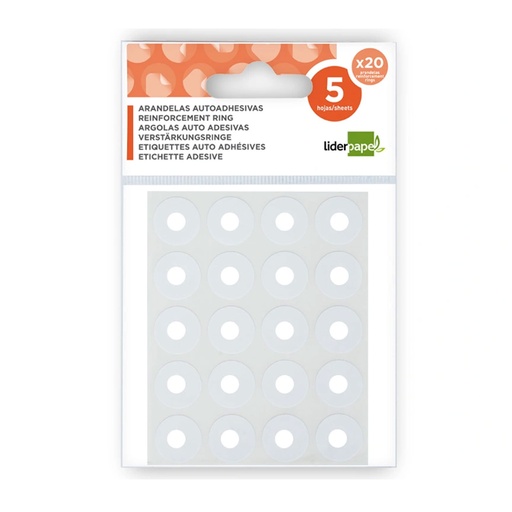 Arandela autoadhesiva blanca (Blíster 100 unidades)