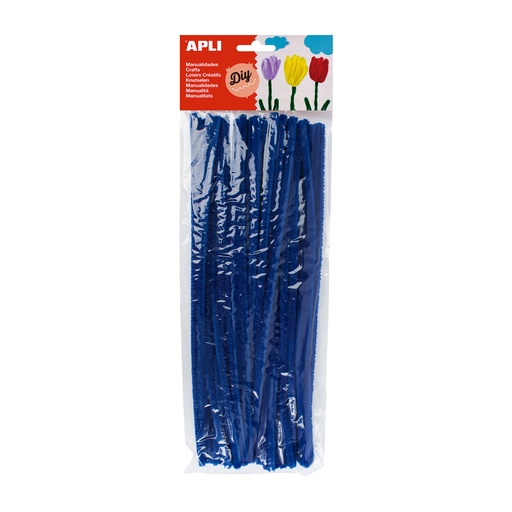 Limpiapipas azules Apli (Bolsa 50 unidades)