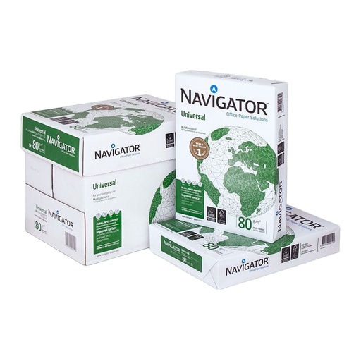 Papel A4 80 g/m² Navigator Universal (Caja 5 paquetes)