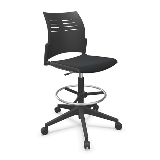 Taburete Spacio con base de 5 ruedas Express