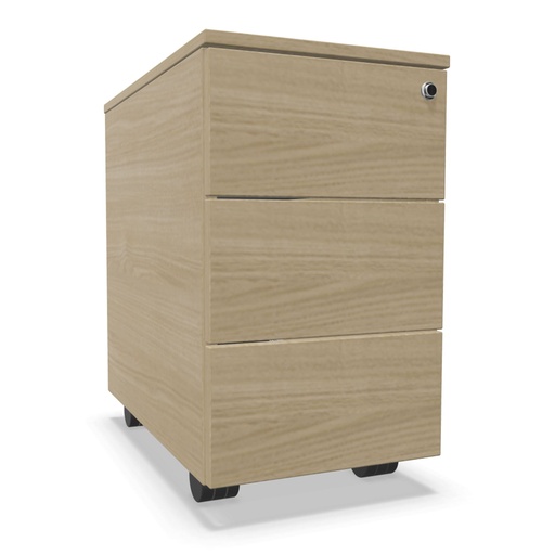 Cajonera móvil de melamina Actiu con 3 cajones personales JX132 personalizada