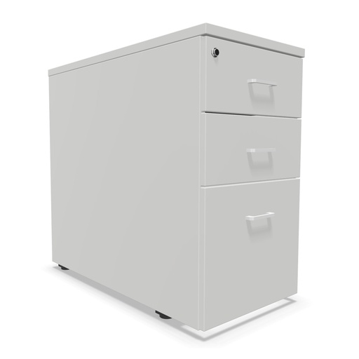 Cajonera fija de melamina Actiu con 1 cajón de archivo y 2 personales 74 x 41 x 80 cm J165