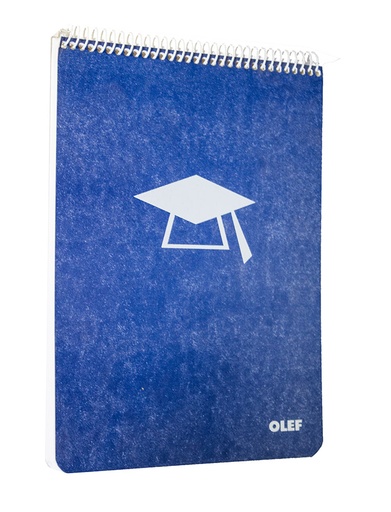 Bloc de espiral A5 cuadriculado 80 hojas Olef
