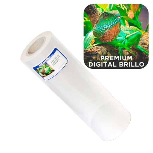 Bobina de plastificar Premium Digital Brillo 24 µ 400 mm x 250 m